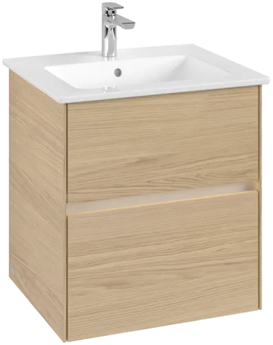 VILLEROY BOCH Toaletní skříňka Collaro, s osvětlením, 2 výsuvy, 561 x 610 x 480 mm, severský dub #C142B0VJ