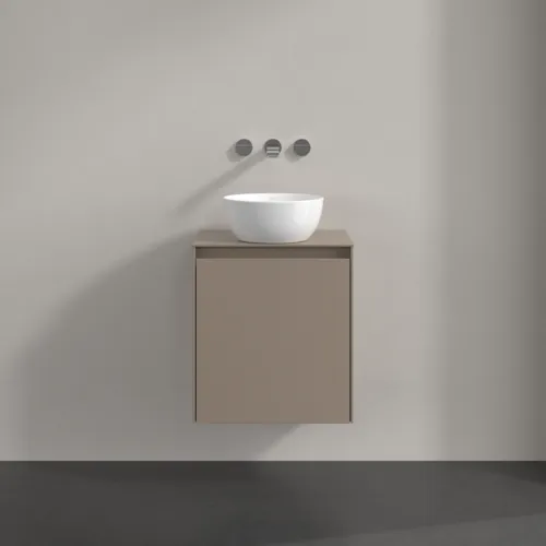 VILLEROY BOCH Toaletní skříňka Collaro, s osvětlením, 1 dvířka, 500 x 548 x 380 mm, taupe / taupe #C149B0VM, obrázek 3