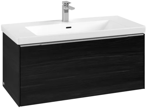 VILLEROY BOCH Subway 3.0 Vanity unit, 1 zásuvka, 973 x 429 x 478 mm, černý dub #C56900AB