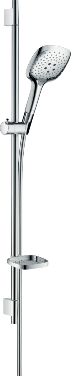 HANSGROHE Sprchový set Raindance Select E 150 3jet se sprchovou tyčí 90 cm a mýdlenkou #27857000 - chrom