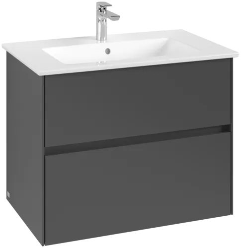 VILLEROY BOCH Toaletní skříňka Collaro, 2 výsuvy, 761 x 610 x 480 mm, grafitová barva #C14400VR