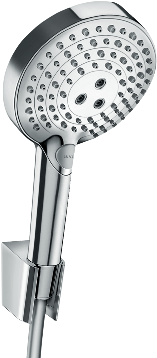 HANSGROHE Raindance Select S Sada se sprchovým držákem 120 3jet PowderRain se sprchovou hadicí 125 cm #27669000 - chrom