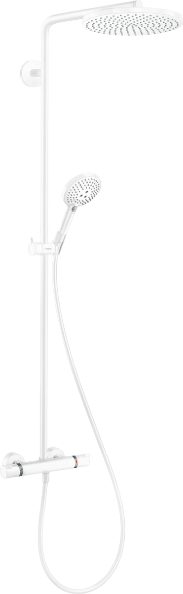 HANSGROHE Raindance Select S Showerpipe 240 1jet PowderRain s termostatem #27633700 - matná bílá