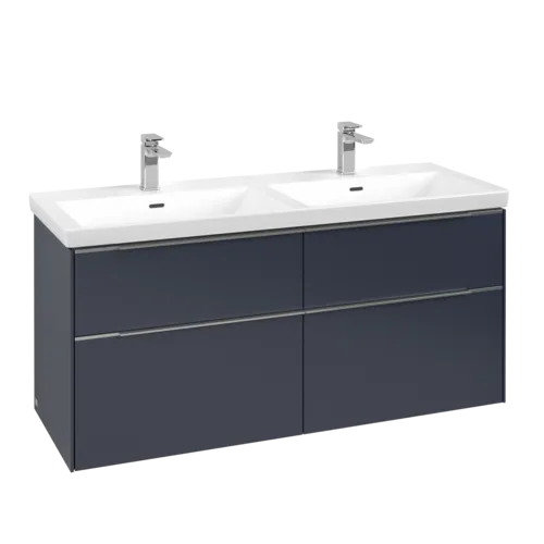 VILLEROY BOCH Subway 3.0 Vanity unit, 4 výsuvy, 1272 x 576 x 478 mm, Marine Blue #C56800VQ