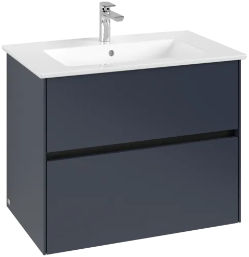 VILLEROY BOCH Toaletní skříňka Collaro, 2 zásuvky, 761 x 610 x 480 mm, Marine Blue #C14400VQ