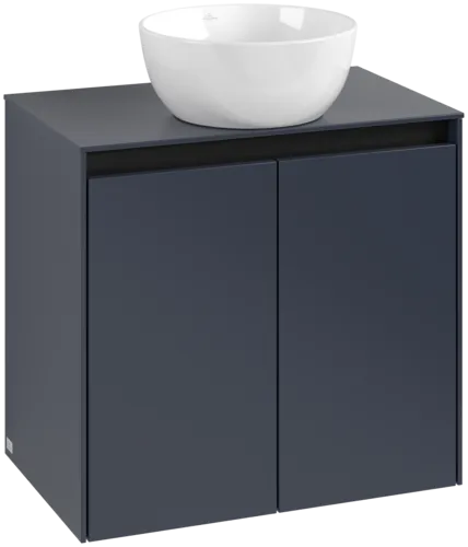 VILLEROY BOCH Toaletní skříňka Collaro, 2 dveře, 600 x 548 x 380 mm, Marine Blue / Marine Blue #C15000VQ