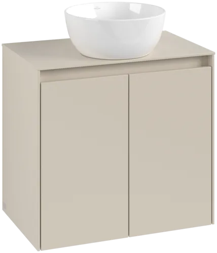 VILLEROY BOCH Toaletní skříňka Collaro, 2 dveře, 600 x 548 x 380 mm, Cashmere Grey / Cashmere Grey #C15000VN