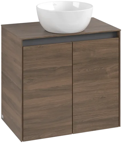 VILLEROY BOCH Toaletní skříňka Collaro, 2 dveře, 600 x 548 x 380 mm, dub Arizona / dub Arizona #C15000VH