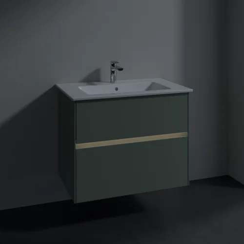 VILLEROY BOCH Toaletní skříňka Collaro, s osvětlením, 2 výsuvy, 761 x 610 x 480 mm, Soft Green #C144B0AF, obrázek 5