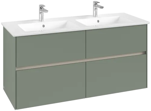 VILLEROY BOCH Toaletní skříňka Collaro, 4 výsuvy, 1261 x 610 x 480 mm, jemně zelená #C14700AF