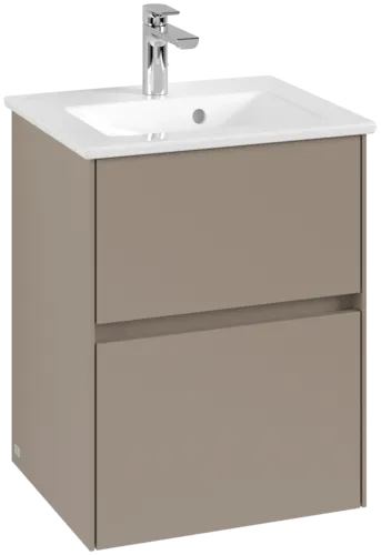 VILLEROY BOCH Toaletní skříňka Collaro, s osvětlením, 2 výsuvy, 472 x 609,5 x 404 mm, šedá (taupe) #C141B0VM