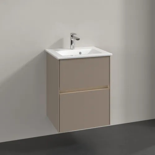 VILLEROY BOCH Toaletní skříňka Collaro, s osvětlením, 2 výsuvy, 472 x 609,5 x 404 mm, šedá (taupe) #C141B0VM, obrázek 2