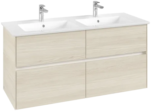 VILLEROY BOCH Toaletní skříňka Collaro, 4 výsuvy, 1261 x 610 x 480 mm, bílý dub #C14700AA