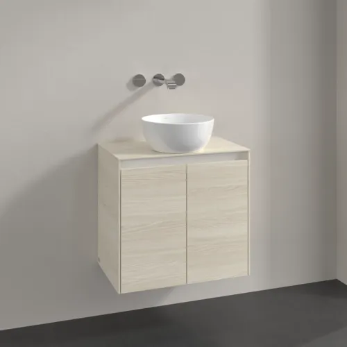VILLEROY BOCH Toaletní skříňka Collaro, 2 dveře, 600 x 548 x 380 mm, bílý dub / bílý dub #C15000AA, obrázek 2