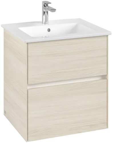 VILLEROY BOCH Toaletní skříňka Collaro, 2 výsuvy, 561 x 610 x 480 mm, bílý dub #C14200AA