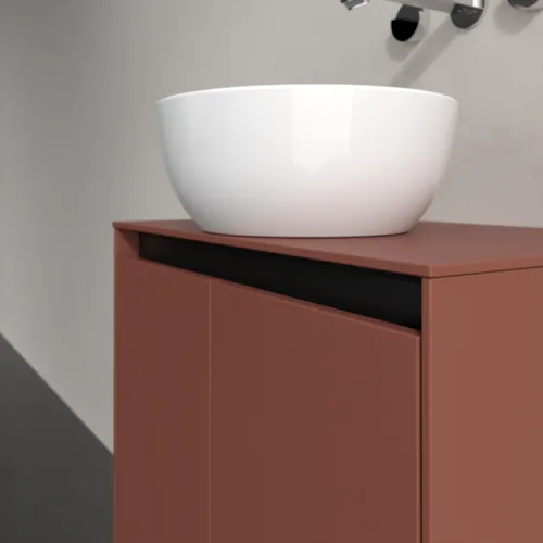 VILLEROY BOCH Toaletní skříňka Collaro, 2 dveře, 600 x 548 x 380 mm, Vínově červená / Vínově červená #C15000AH, obrázek 5
