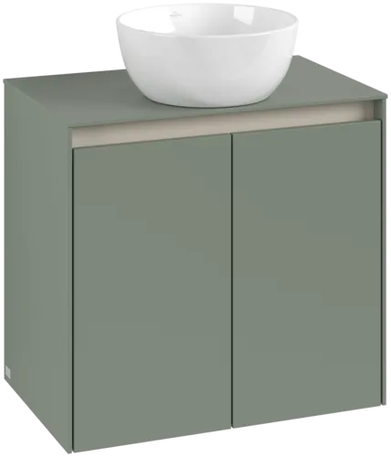 VILLEROY BOCH Toaletní skříňka Collaro, 2 dvířka, 600 x 548 x 380 mm, Soft Green / Soft Green #C15000AF