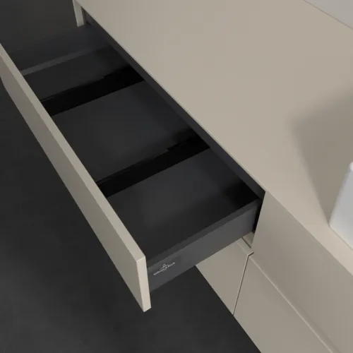 VILLEROY BOCH Toaletní skříňka Collaro, s osvětlením, 4 výsuvy, 1600 x 548 x 500 mm, Cashmere Grey / Cashmere Grey #C136B0VN, obrázek 8