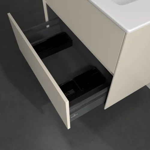VILLEROY BOCH Toaletní skříňka Collaro, s osvětlením, 2 výsuvy, 761 x 610 x 480 mm, Cashmere Grey #C144B0VN, obrázek 7