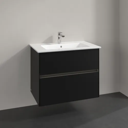 VILLEROY BOCH Toaletní skříňka Collaro, s osvětlením, 2 výsuvy, 761 x 610 x 480 mm, Volcano Black #C144B0VL, obrázek 2