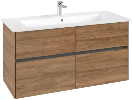 VILLEROY BOCH Toaletní skříňka Collaro, 4 výsuvy, 1161 x 610 x 480 mm, dub Kansas #C14600RH