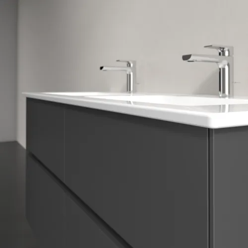 VILLEROY BOCH Toaletní skříňka Collaro, 4 výsuvy, 1261 x 610 x 480 mm, grafitová barva #C14700VR, obrázek 5