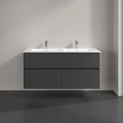 VILLEROY BOCH Toaletní skříňka Collaro, 4 výsuvy, 1261 x 610 x 480 mm, grafitová barva #C14700VR, obrázek 3