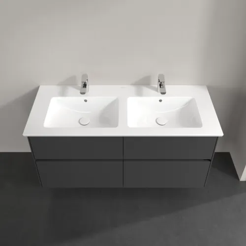 VILLEROY BOCH Toaletní skříňka Collaro, 4 výsuvy, 1261 x 610 x 480 mm, grafitová barva #C14700VR, obrázek 4