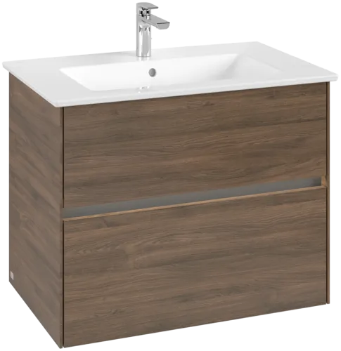 VILLEROY BOCH Toaletní skříňka Collaro, s osvětlením, 2 výsuvy, 761 x 610 x 480 mm, dub Arizona #C144B0VH
