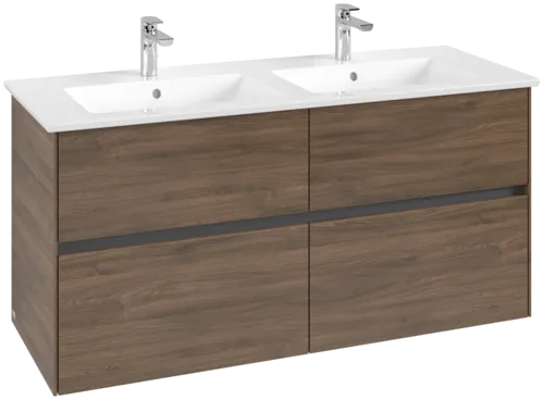 VILLEROY BOCH Toaletní skříňka Collaro, 4 výsuvy, 1261 x 610 x 480 mm, dub Arizona #C14700VH