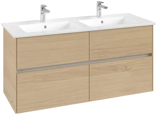 VILLEROY BOCH Toaletní skříňka Collaro, 4 výsuvy, 1261 x 610 x 480 mm, severský dub #C14700VJ
