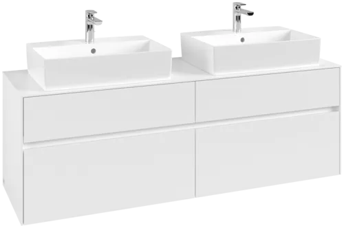 VILLEROY BOCH Toaletní skříňka Collaro, 4 výsuvy, 1600 x 548 x 500 mm, bílá matná / bílá matná #C13700MS