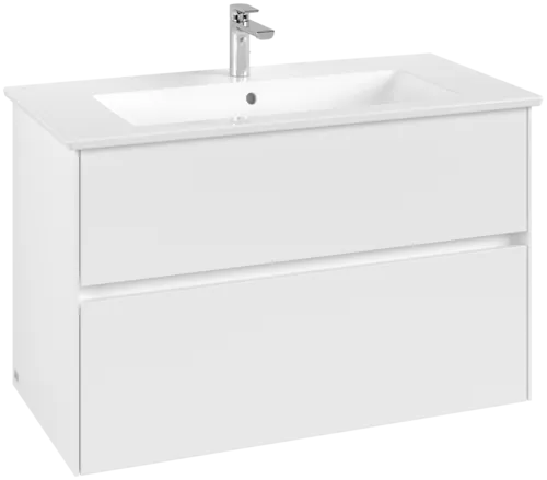 VILLEROY BOCH Toaletní skříňka Collaro, 2 výsuvy, 961 x 610 x 480 mm, bílá matná #C14500MS