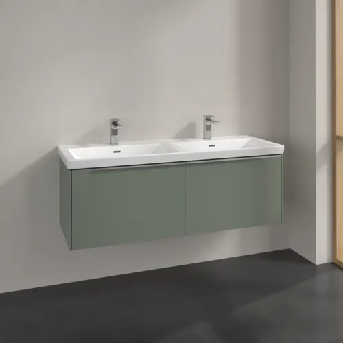 VILLEROY BOCH Subway 3.0 Vanity unit, 2 výsuvy, 1272 x 429 x 478 mm, Soft Green #C56700AF, obrázek 2