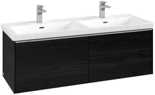 VILLEROY BOCH Subway 3.0 Vanity unit, 2 výsuvy, 1272 x 429 x 478 mm, černý dub #C56700AB