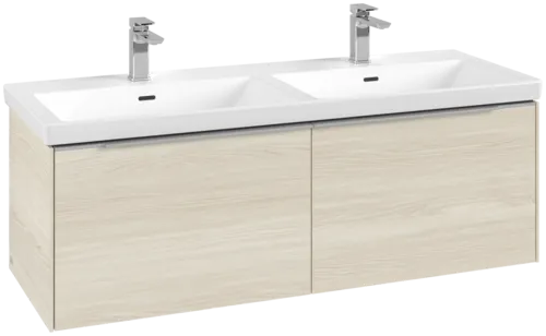 VILLEROY BOCH Subway 3.0 Vanity unit, 2 výsuvy, 1272 x 429 x 478 mm, bílý dub #C56700AA