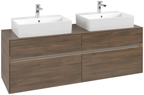 VILLEROY BOCH Toaletní skříňka Collaro, s osvětlením, 4 výsuvy, 1600 x 548 x 500 mm, Arizona Oak / Arizona Oak #C137B0VH