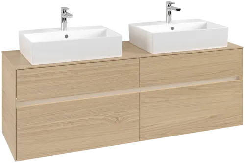 VILLEROY BOCH Toaletní skříňka Collaro, s osvětlením, 4 výsuvy, 1600 x 548 x 500 mm, severský dub / severský dub #C137B0VJ