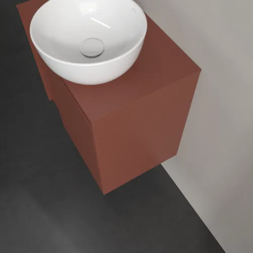 VILLEROY BOCH Toaletní skříňka Collaro, 1 dvířka, 600 x 548 x 380 mm, vínově červená / vínově červená #C15100AH, obrázek 6