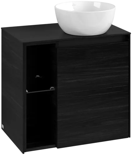 VILLEROY BOCH Toaletní skříňka Collaro, 1 dvířka, 600 x 548 x 380 mm, černý dub / černý dub #C15100AB