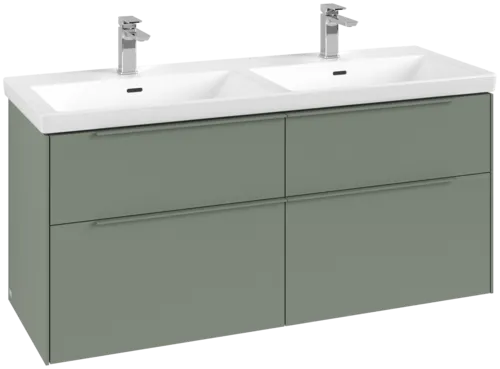 VILLEROY BOCH Subway 3.0 Vanity unit, 4 výsuvy, 1272 x 576 x 478 mm, Soft Green #C56802AF
