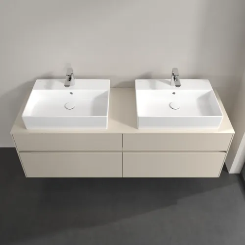 VILLEROY BOCH Toaletní skříňka Collaro, s osvětlením, 4 výsuvy, 1600 x 548 x 500 mm, Cashmere Grey / Cashmere Grey #C137B0VN, obrázek 4