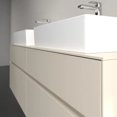 VILLEROY BOCH Toaletní skříňka Collaro, s osvětlením, 4 výsuvy, 1600 x 548 x 500 mm, Cashmere Grey / Cashmere Grey #C137B0VN, obrázek 6
