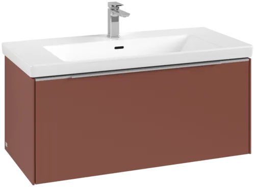 VILLEROY BOCH Subway 3.0 Vanity unit, 1 zásuvka, 973 x 429 x 478 mm, vínově červená #C56900AH