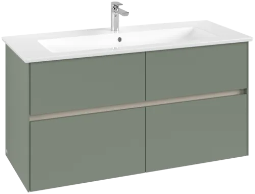 VILLEROY BOCH Toaletní skříňka Collaro, s osvětlením, 4 výsuvy, 1161 x 610 x 480 mm, Soft Green #C146B0AF