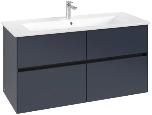 VILLEROY BOCH Toaletní skříňka Collaro, 4 zásuvky, 1161 x 610 x 480 mm, Marine Blue #C14600VQ