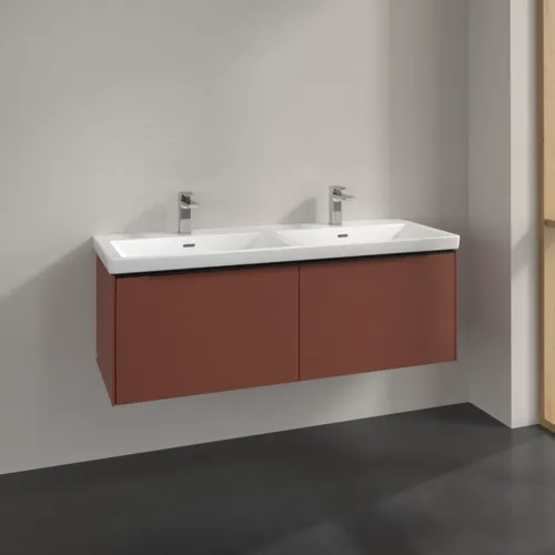 VILLEROY BOCH Subway 3.0 Vanity unit, 2 výsuvy, 1272 x 429 x 478 mm, Vínově červená #C56701AH, obrázek 2