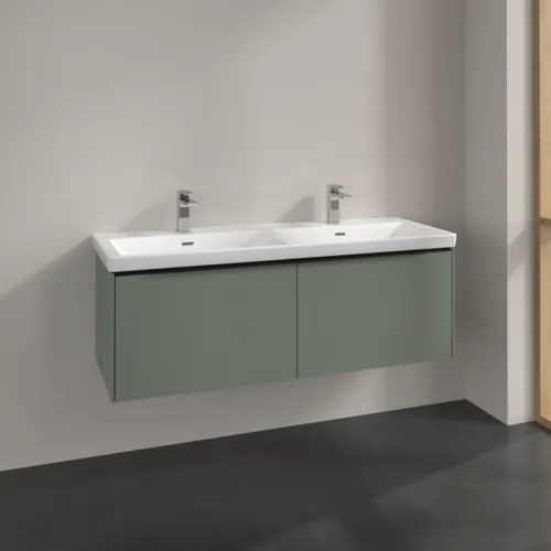 VILLEROY BOCH Subway 3.0 Vanity unit, 2 výsuvy, 1272 x 429 x 478 mm, Soft Green #C56701AF, obrázek 2