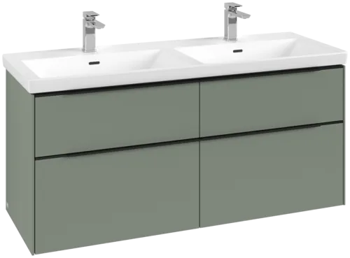 VILLEROY BOCH Subway 3.0 Vanity unit, 4 výsuvy, 1272 x 576 x 478 mm, Soft Green #C56801AF