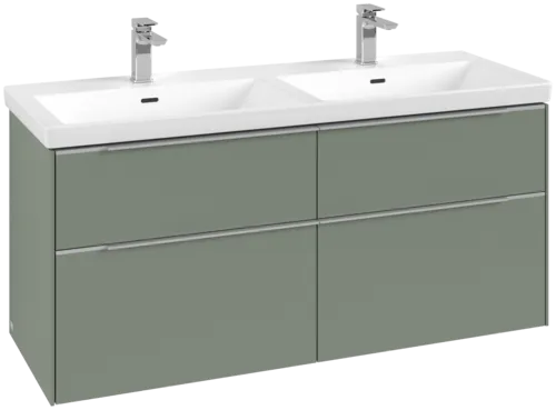 VILLEROY BOCH Subway 3.0 Vanity unit, 4 výsuvy, 1272 x 576 x 478 mm, Soft Green #C56800AF